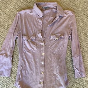 James Perse Lavender button down